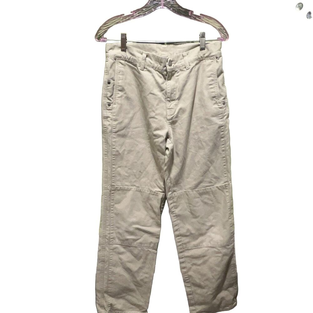 Patagonia Double Knee Pants Men's 30 Beige Organic Cotton Workwear